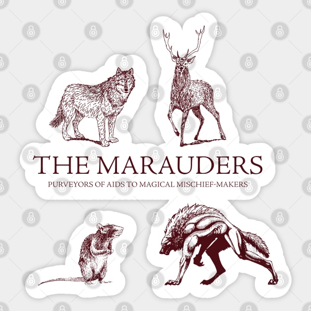 The Marauders Sticker by LeesaMay